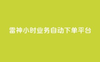 雷神24小时业务自动下单平台,pdd助力网站免费 - 抖音点赞业务24小时平台 - 快手最低价下单平台