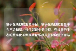 快手在线自助业务平台，快手在线自助业务平台不会掉赞，快手智能业务中枢，在线服务生态的数字化革新实践亿乐社区低价自营货源站