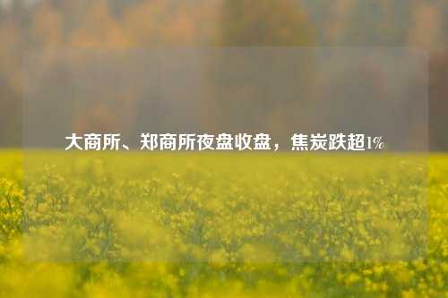 大商所	、郑商所夜盘收盘，焦炭跌超1%  第1张