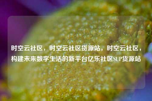 时空云社区，时空云社区货源站，时空云社区	，构建未来数字生活的新平台亿乐社区SUP货源站  第1张