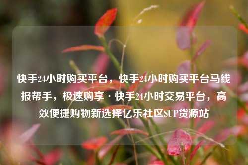 快手24小时购买平台，快手24小时购买平台马线报帮手	，极速购享·快手24小时交易平台，高效便捷购物新选择亿乐社区SUP货源站  第1张
