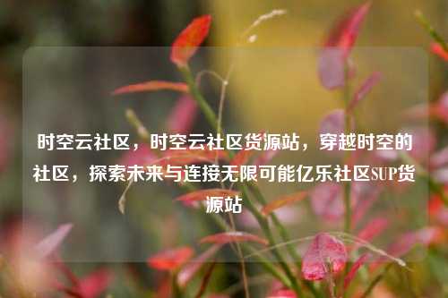 时空云社区，时空云社区货源站，穿越时空的社区	，探索未来与连接无限可能亿乐社区SUP货源站  第1张