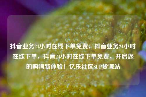 抖音业务24小时在线下单免费	，抖音业务24小时在线下单，抖音24小时在线下单免费，开启您的购物新体验！亿乐社区SUP货源站  第1张