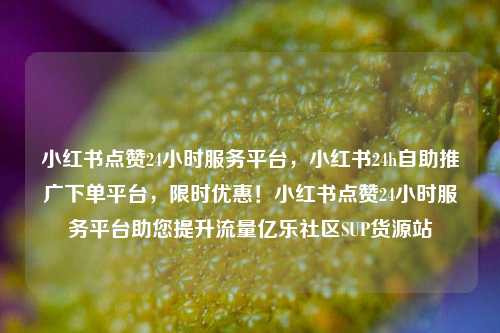 小红书点赞24小时服务平台，小红书24h自助推广下单平台，限时优惠！小红书点赞24小时服务平台助您提升流量亿乐社区SUP货源站  第1张