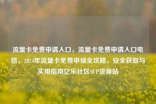 流量卡免费申请入口，流量卡免费申请入口电信，2024年流量卡免费申领全攻略	，安全获取与实用指南亿乐社区SUP货源站  第1张